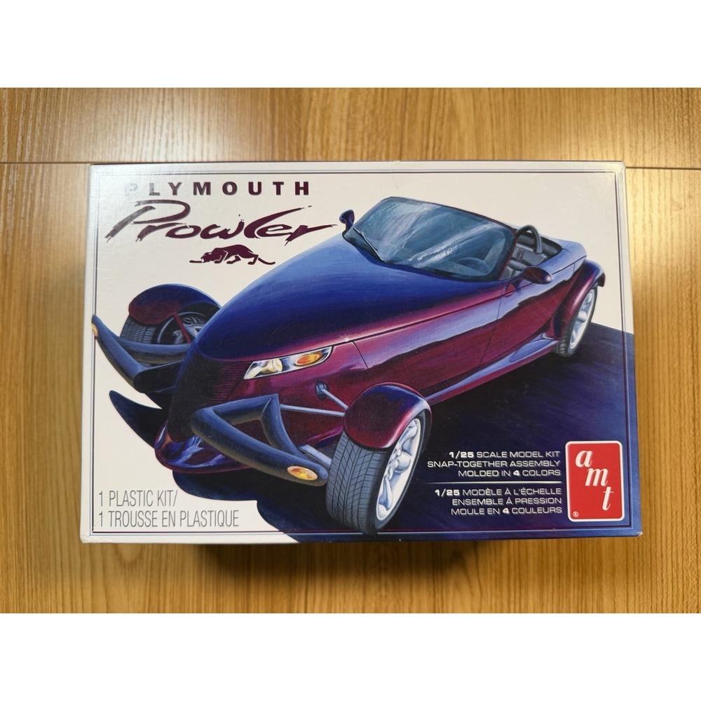 AMT 1/25 Plymouth Prowler Snap-Fast Plastic Model Kit Started, No Wheels